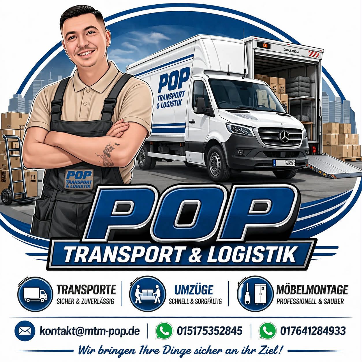 POP TRANSPORT & LOGISTIK Logo